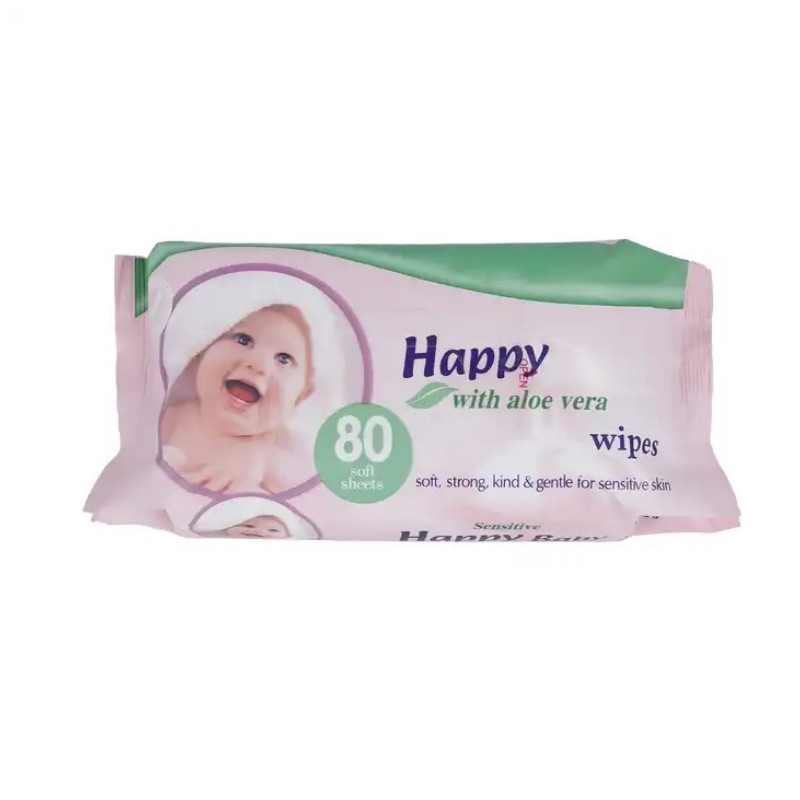 Mild fuktgivande doftfria icke-irriterande babytorkar